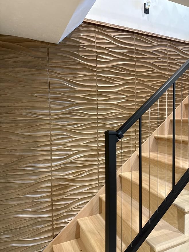 STICKGOO 3D Wall Panels for Interior Wall Decor, Wood 3D Textured Wall Decor - Image 8