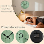 Wall Clock, Modern Wall Clocks Battery Operated, Silent Non Ticking Clock - Image 2