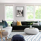 Trendy Newspaper Black Framed Posters Better Late Than Ugly Wall Art Vintage - Image 5