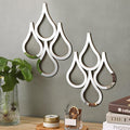 Weysat 2 Pieces Teardrop Wall Mirror Hanging Wall Mounted Decorative Accent by Weysat