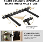 BGMG Wood Floating Shelves for wall 18 inch, Rustic Wooden Wall Mount Shelves - Image 3