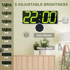 CHKOSDA LED Large Digital Wall Clock, Oversize Digital Clock - Image 3