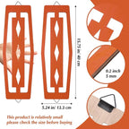 CroBlissful 2 Pcs Modern Mid Century Wall Art Wood Mid Century Elegance Decor - Image 2
