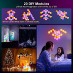 OJQ 20 Pack Hexagon Lights Wall RGB Panel - Image 3