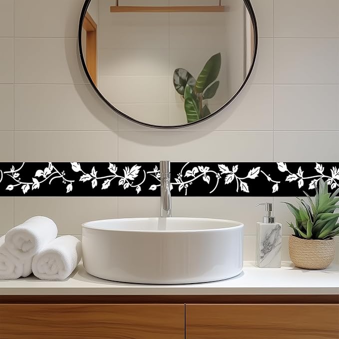HOMETITUTE Wallpaper Border Peel and Stick Decorative Wall Trim Self Adhesive - Image 7