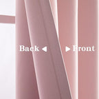 IGEMAEVE Blush Pink Curtains 84 Inch Length 2 Panels Set, Light Filtering - Image 4