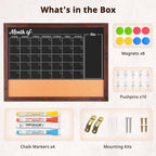 4 THOUGHT Chalkboard Calendar Corkboard Combo - Image 5