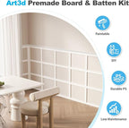 Art3d Precut Board and Batten Wainscoting Panel Kit Covers 10Ft. - Image 4