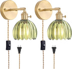 Shenmoyl Plug in Wall Sconce, 2 Pack by Shenmoyl