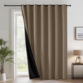 RYB HOME Extra Wide 100% Blackout Patio Door Curtain 96 inch Long, Grommet Room by RYBHOME