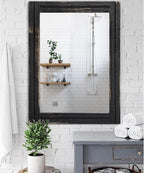 AAZZKANG Wall Mounted Mirror Small Rectangular Retro Mirrors - Image 4