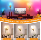 Battery Operated Wall Sconces Set Of 2, Wireless Battery Wall Light - Image 3