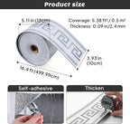 Peel and Stick Wallpaper Borders, Waterproof Self-Adhesive PVC Foam Wall Base - Image 3
