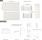 Wooden Pegboard Accessories Set: Modular Wall Hooks & Shelf - Image 5