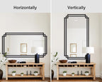 30" x 59" Large Wall Mirror for Decor, Hang Vertically or Horizontally - Image 7