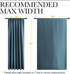 NICETOWN 2 Panels Blackout Curtains, Rod Pocket Thermal Insulated Drapess - Image 3