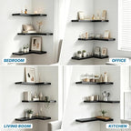 NATURE'S SOURCE Corner Floating Shelves - Image 5
