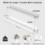 Love-KANKEI 36 Inch Long Floating Shelves Wall Mounted Set of 2, Large Wood - Image 3