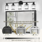 Crystal Bathroom Light Fixtures, Bathroom Lighting Fixtures Over Mirror - Image 8
