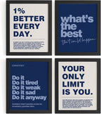DSHFG Motivational Inspirational Office Wall Art Decor Prints Set of 4 by Unknown
