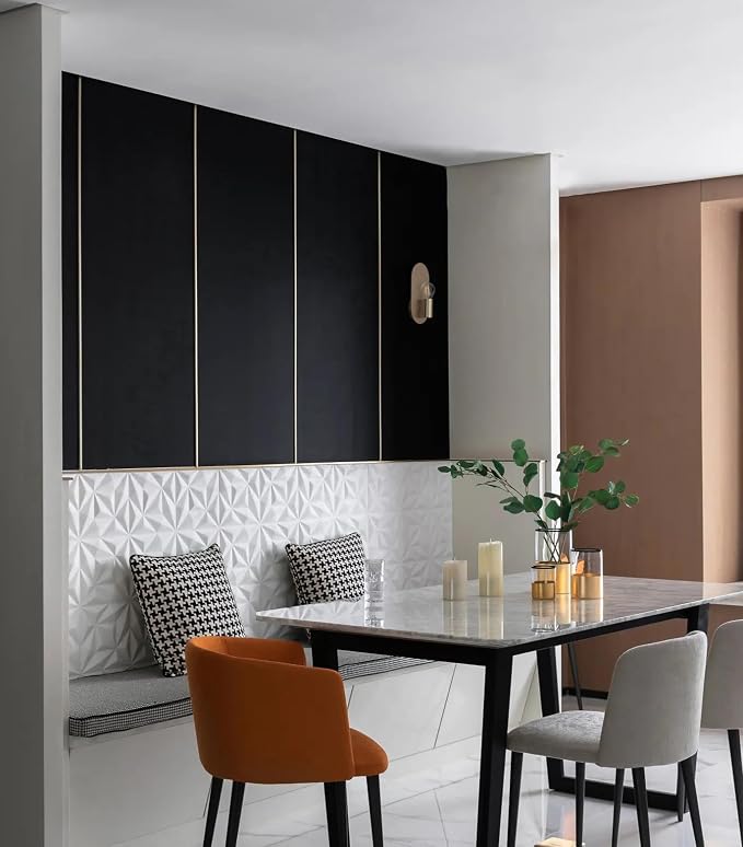 197"x17.7" Black Wallpaper Peel and Stick Decorative Self-Adhesive Black - Image 7