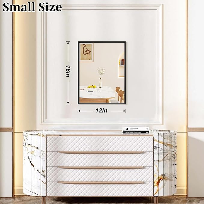 AAZZKANG Mirrors for Wall Rectangular Metal Framed Mirror Modern Decorative for - Image 2