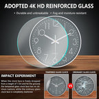 Silent Wall Clocks Battery Operated 8 Inch, Analog Wall Clock - Image 5