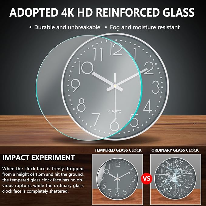 Modern Silent Wall Clock - Image 5