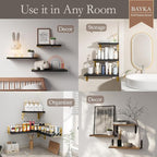 BAYKA Wall Shelves for Bedroom Decor, Floating Shelves for Living Room Kitchen - Image 3