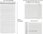 YIIBAII Mini Blinds Suitable for 30.5" W x 64" H Windows 1" Aluminum Horizontal - Image 6