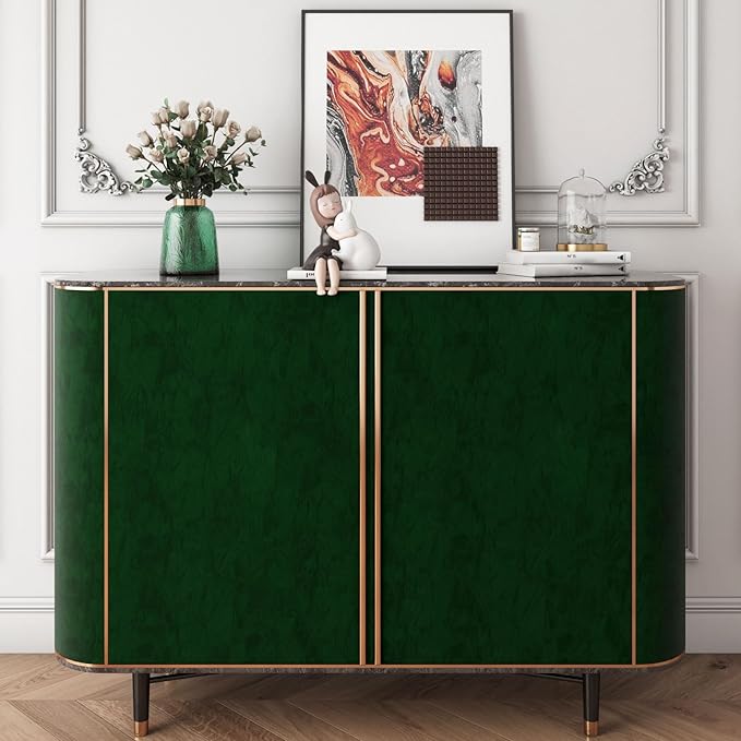 YENHOME Self Adhesive Green Felt Fabric Wallpaper Peel and Stick 30"X200" Green - Image 4
