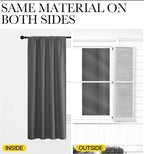NICETOWN Grey Window Curtains for Bedroom - Image 7