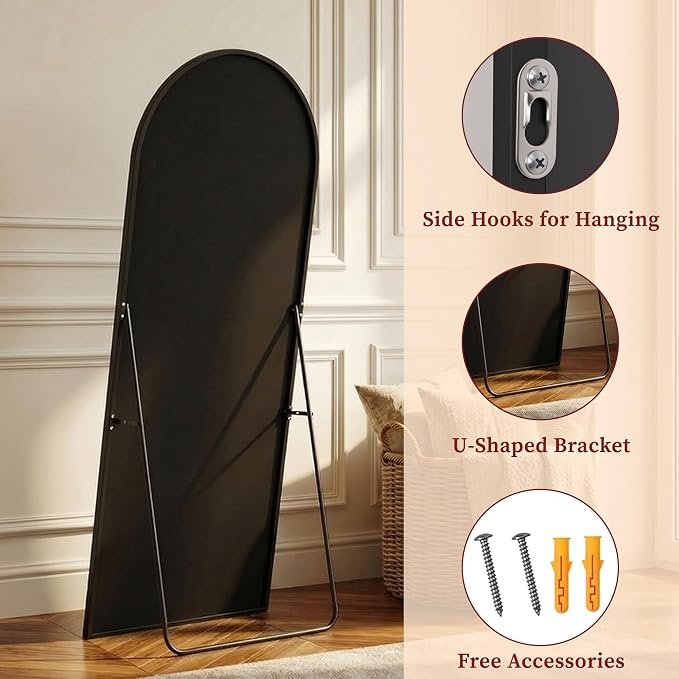 Suidia 71"x28" Arched Full Length Mirror - Image 7