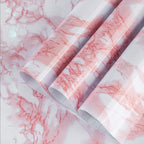 Extra Wide Marble Contact Paper Granite Peel and Stick Wallpaper Pink Glossy by BAYYAPeelandStickWallpaper