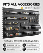 FRAYSCENT Slat Wall Paneling Garage Slat Wall Storage Systems Slatwall Panels - Image 4