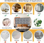 3D Wall Panels Peel and Stick, 3D Brick Wallpaper Peel and Stick, 10 Pack - Image 8