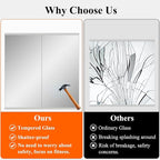 Ruomeng Home Gym Mirror, Large Frameless Body Mirror Tempered Glass - Image 6