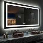 LOAAO 72”X40“ RGB LED Bathroom Mirror by LOAAO