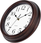 Foxtop 12 Inch Wall Clocks Battery Operated Silent Non-Ticking Classic Vintage - Image 3