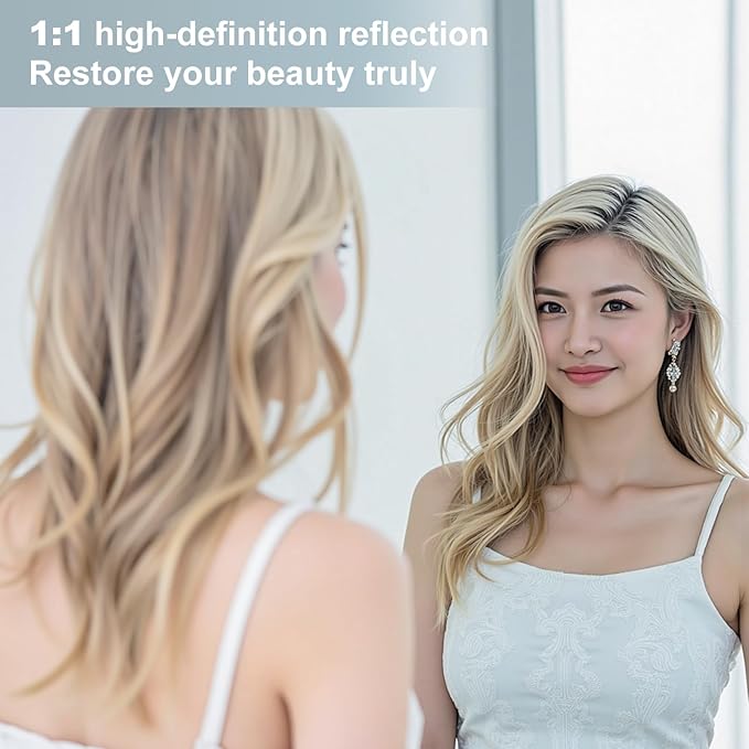 Dewfig Arched White Full Length Mirror, Large Floor Mirror, Full Body Mirrors - Image 5