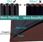 Yakamok Blackout Extra Wide Patio Sliding Door Curtains, Grommet Thermal - Image 5