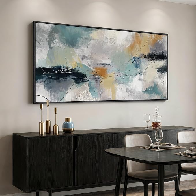 Extra Large Framed Abstract Wall Art - Image 2