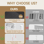 Room Divider Ceiling Curtains W/Flexible Track Sets, inch Extra Long Blackout - Image 2