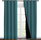 NICETOWN Complete 100% Blackout Curtain Set, Thermal Insulated & Energy by NICETOWN