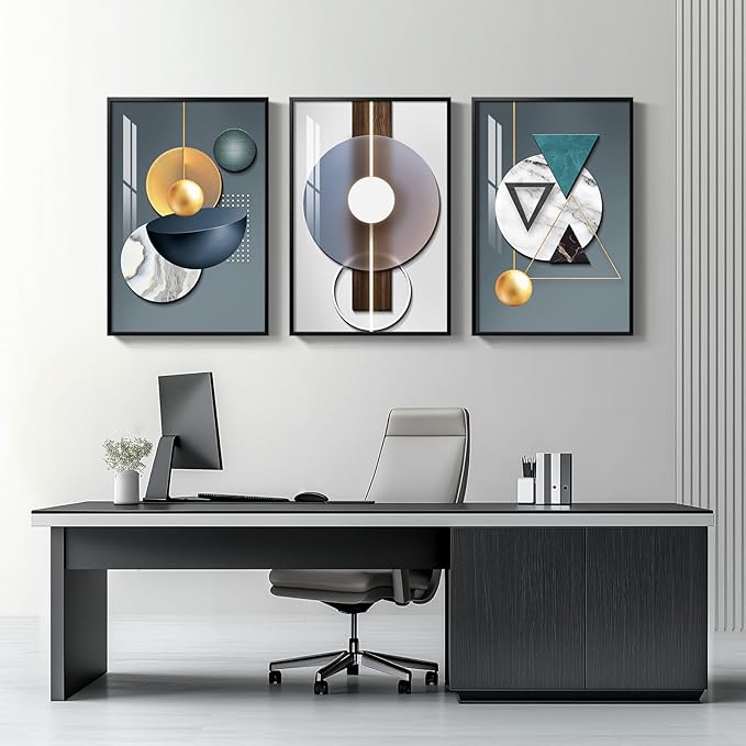 Large Framed Modern Luxury Wall Art - Image 4