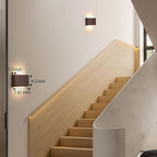 Wood Linear LED Wall Sconce, Dimmable Wall Light, Wood Long Wall Lamp Hallway - Image 7