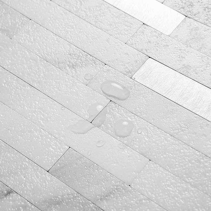 AULIGET 20 Sheets Faux Stone Peel and Stick Backsplash - Image 3