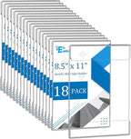 EHWINE 18 Pack 8.5 x 11 Wall Mount Acrylic Sign Holder, Wall Signs Photo Menu by EHWINE