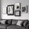 Framed Black and White Abstract Wall Art by Cuspin