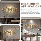 Modern 35''x20'' Metal Wall Clock Featuring a Silent Movement and Creative - Image 4
